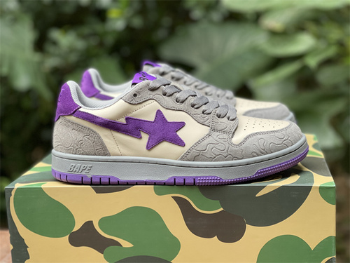 Original version_ solebox x bape. alliance. Light gray purple color_ full code shipment 36--45-8b8d4f6e